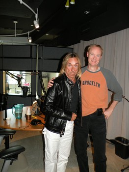 John Schaefer with Iggy Pop in 2009